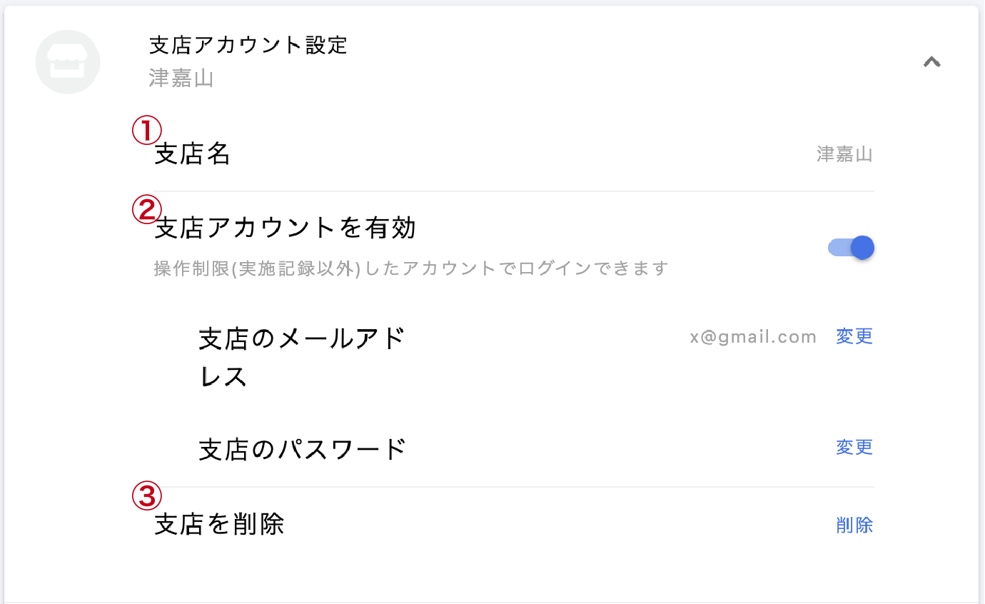編集したい確認項目を押下